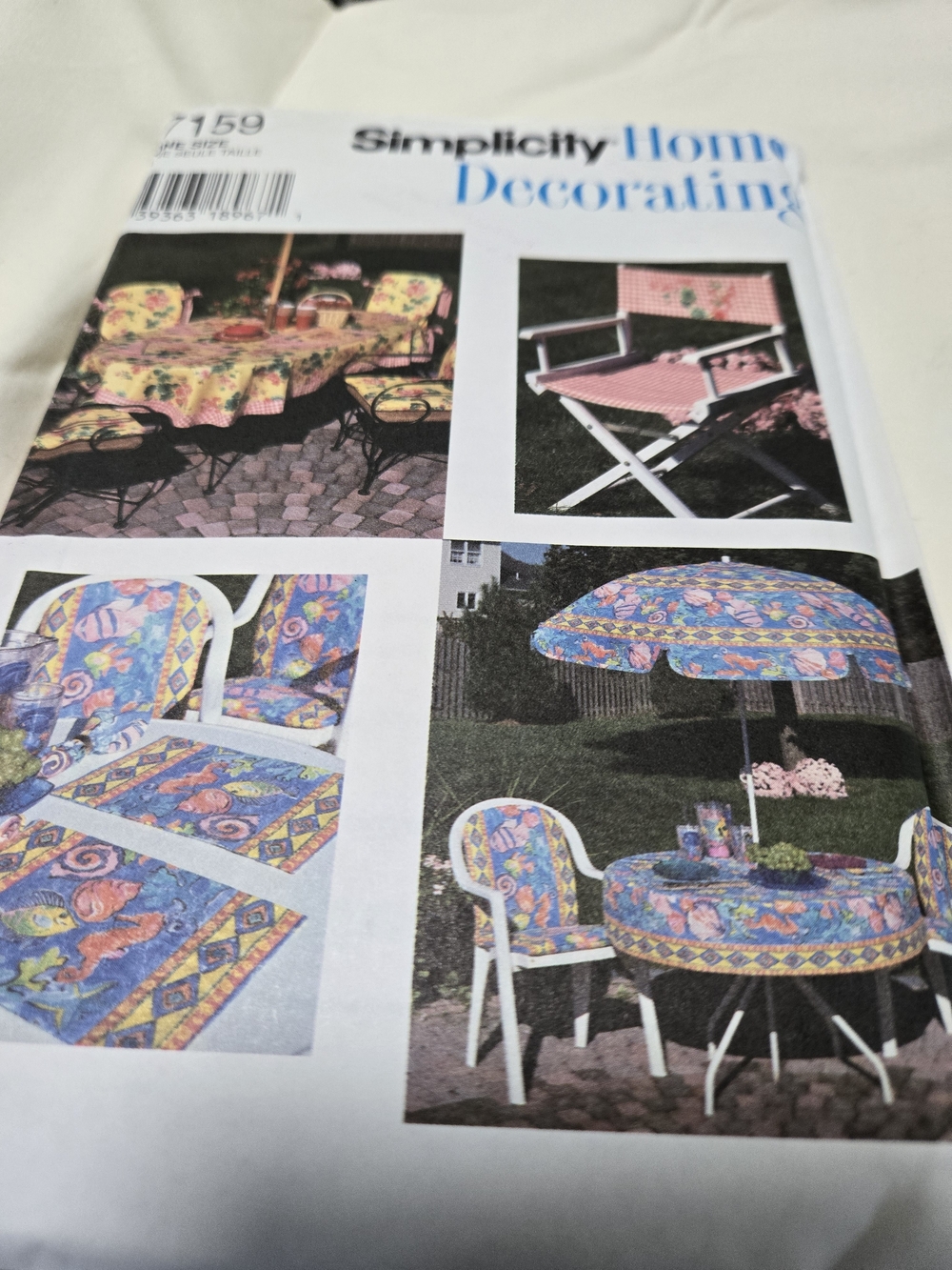 Simplicity Coastal Blue and Yellow Outdoor Easy To Make Patterns.